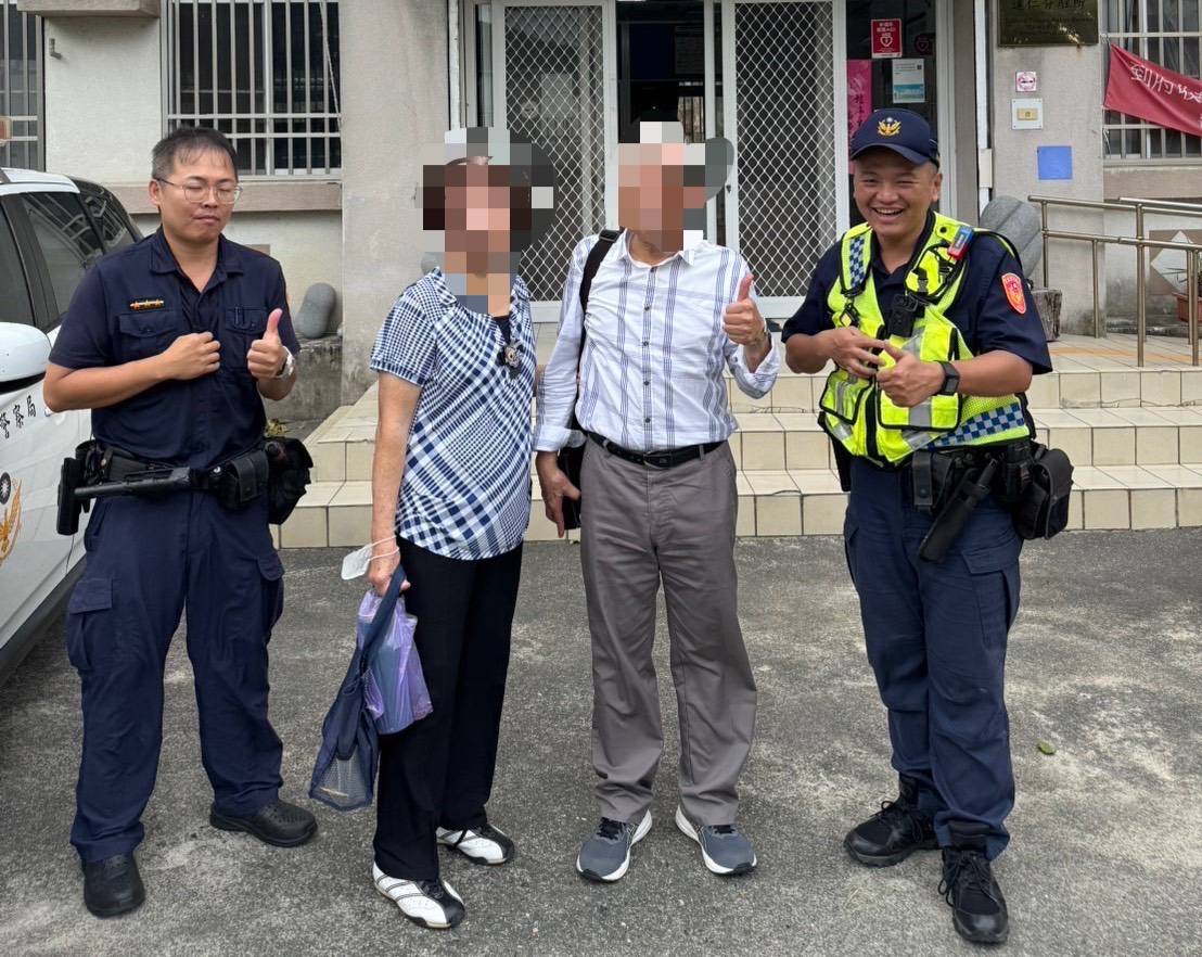 大武警察分局熱心伸援　協助七旬夫婦順利返家溫馨滿分