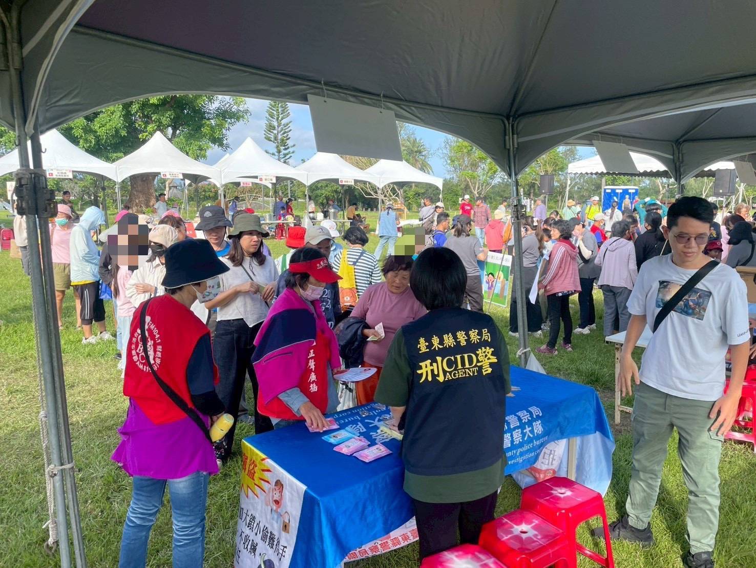 警察局參與 租稅闖關・趣味探險 園遊會　識詐防詐宣導不停歇