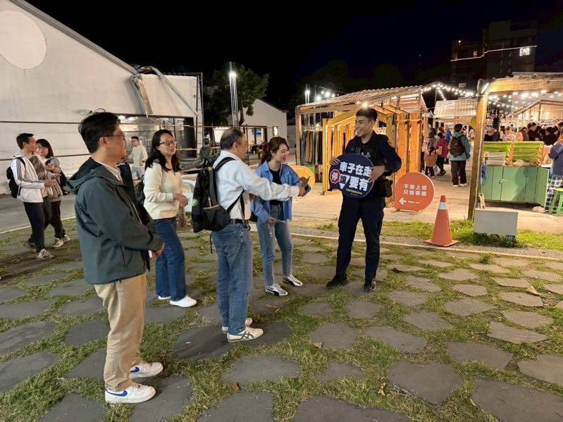 鐵花市集週末熱鬧登場　中興派出所強化宣導交通與反詐安全