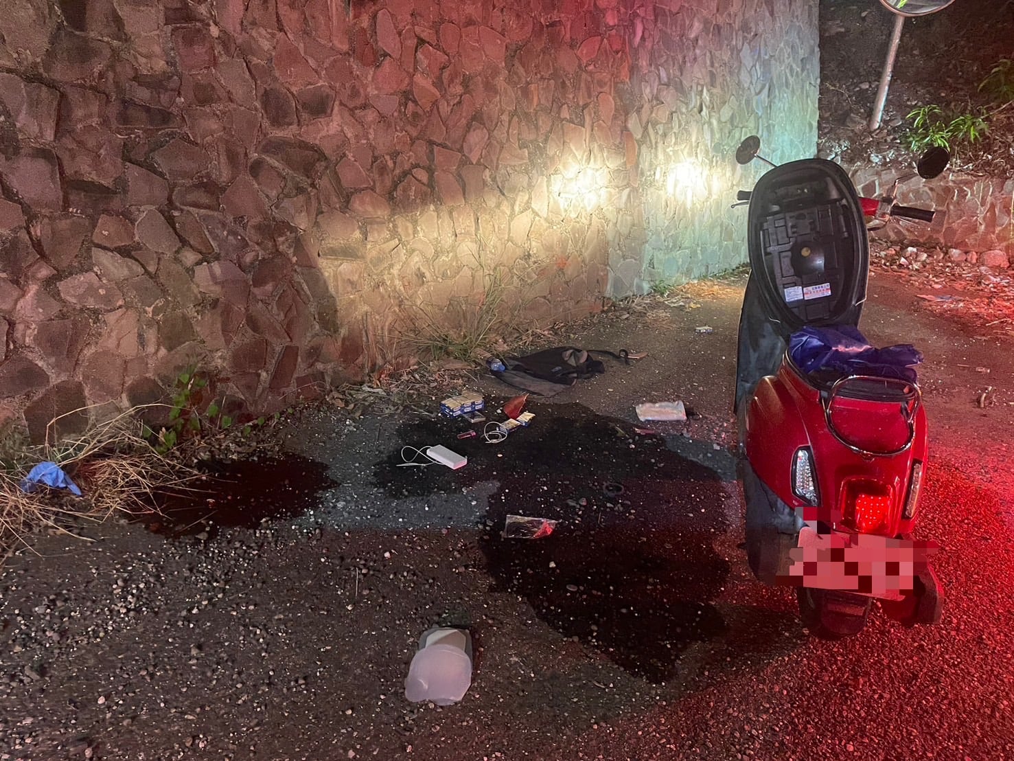 太麻里深夜傳不幸事故　騎士自撞死亡警方調查中