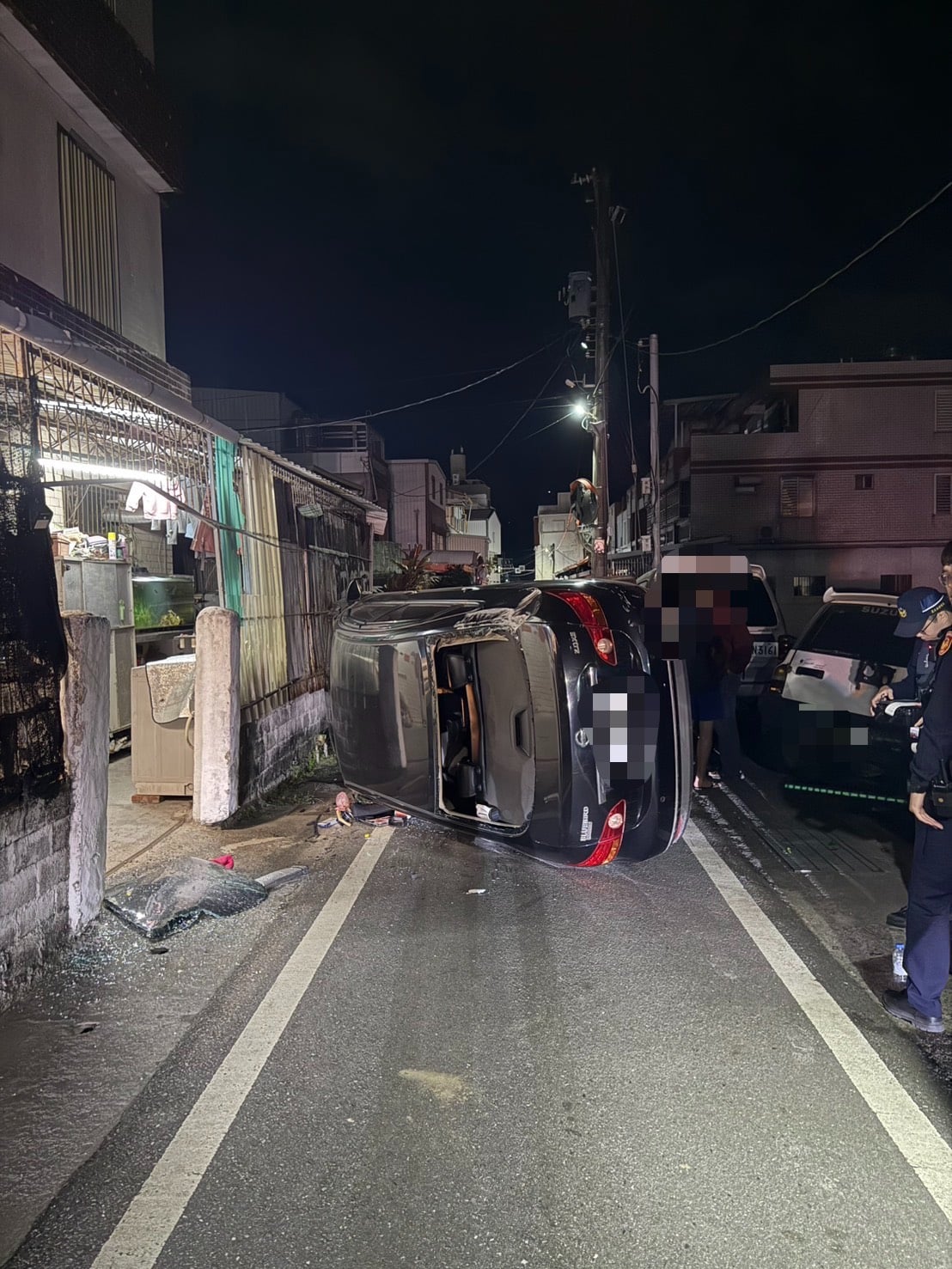 臺東市發生酒後駕車側翻 在地交通事故