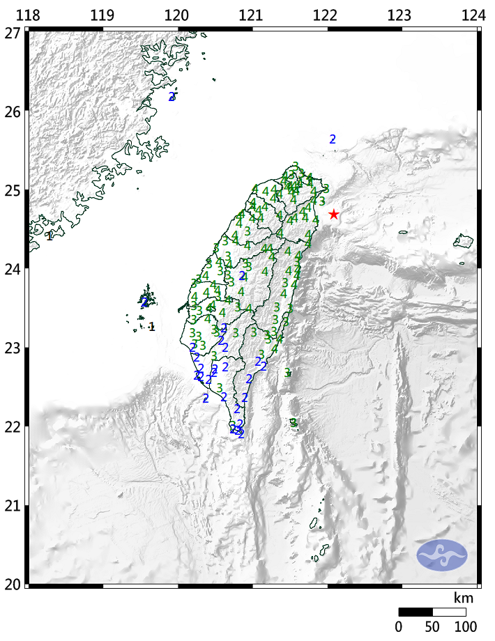 規模7.0強震襲台灣東部海域　全台多縣市有感、災防告警啟動
