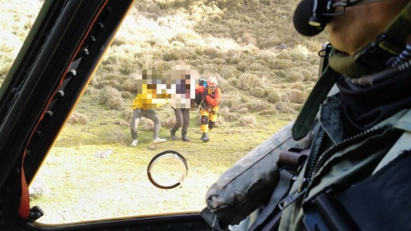 萬山神鬼五湖登山意外 黑鷹馳援救出傷者