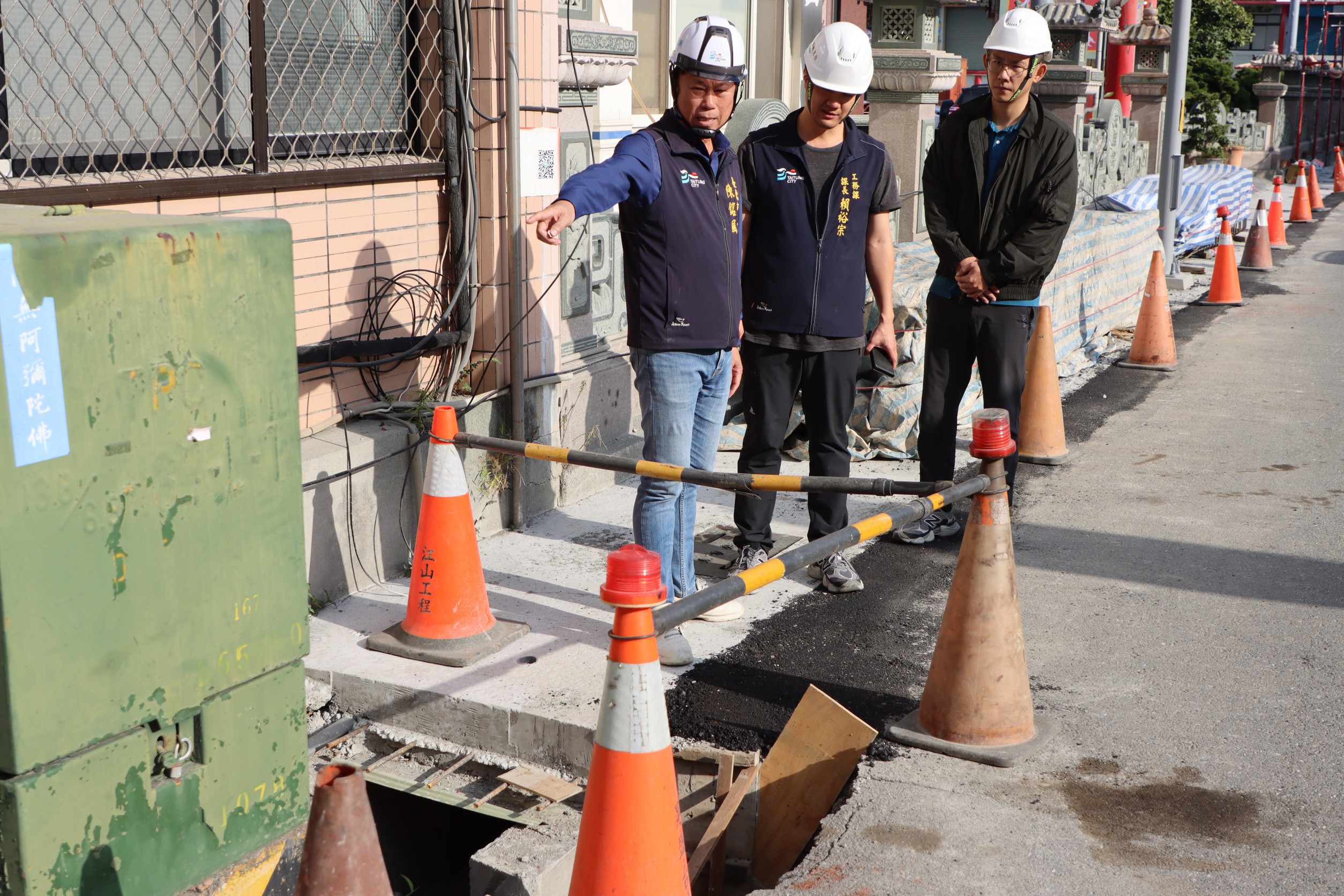 台東市基礎建設工程會勘，市長率團隊走訪盤點現況