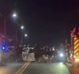 台東驚傳搶警車事件 犯嫌逃至美濃橋撞上民車始停下