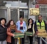 賓朗社區暖心慰勞分駐所，警民交流宣導防詐與交安