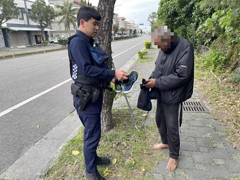 寒夜街頭送暖　寶桑警察以行動守護弱勢