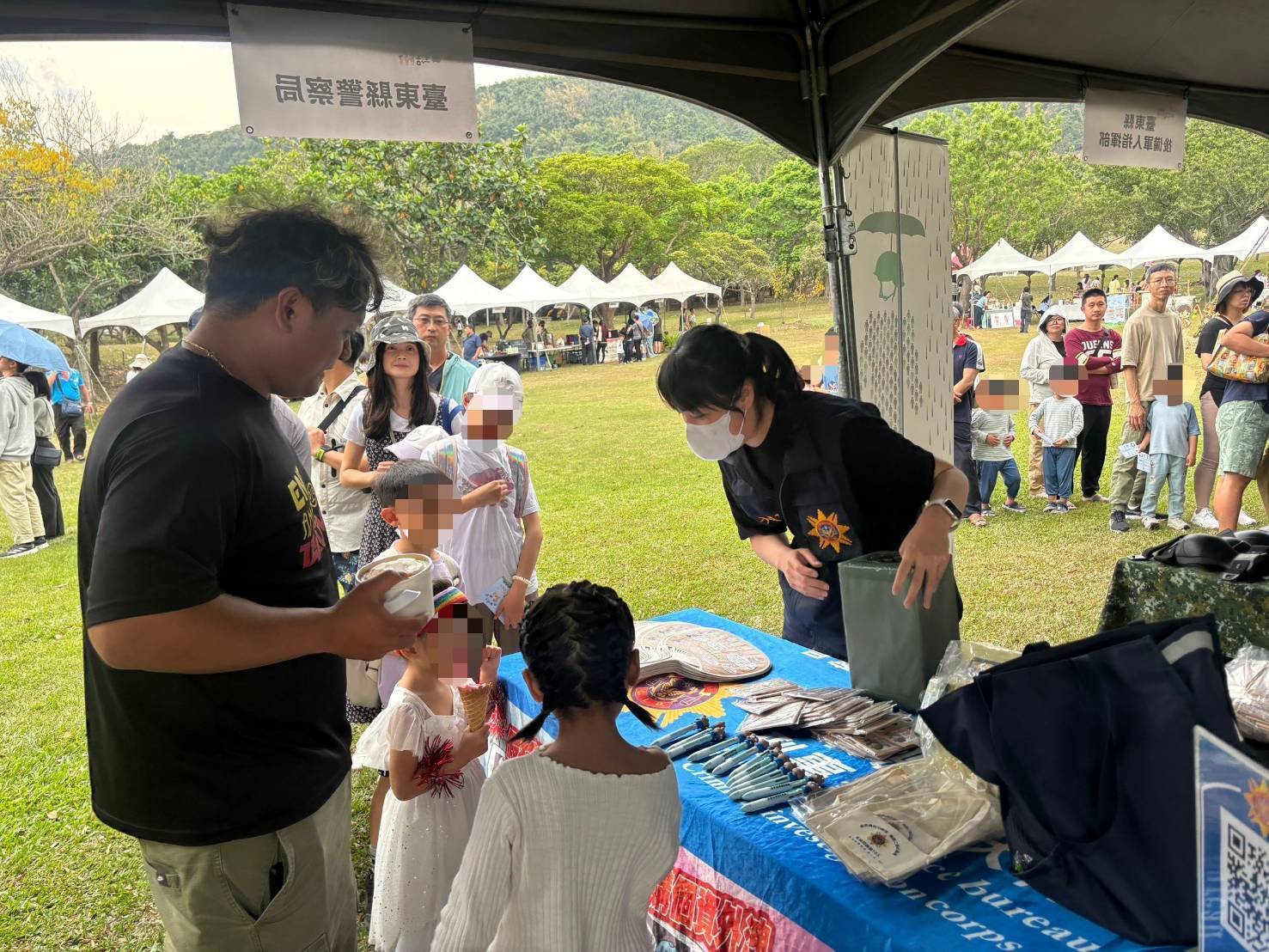 臺東警察參與 憑石礫生活童樂會  強化防詐新實力