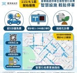 路邊停車系統4/1全面升級 ! 找車位更快、繳費更便利