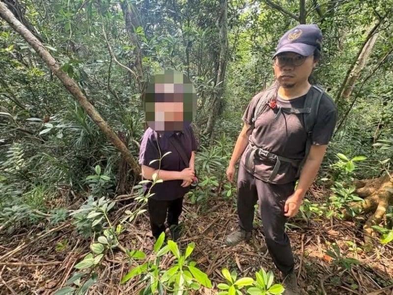 女子蘭嶼大天池山登山迷途 警消聯手救出
