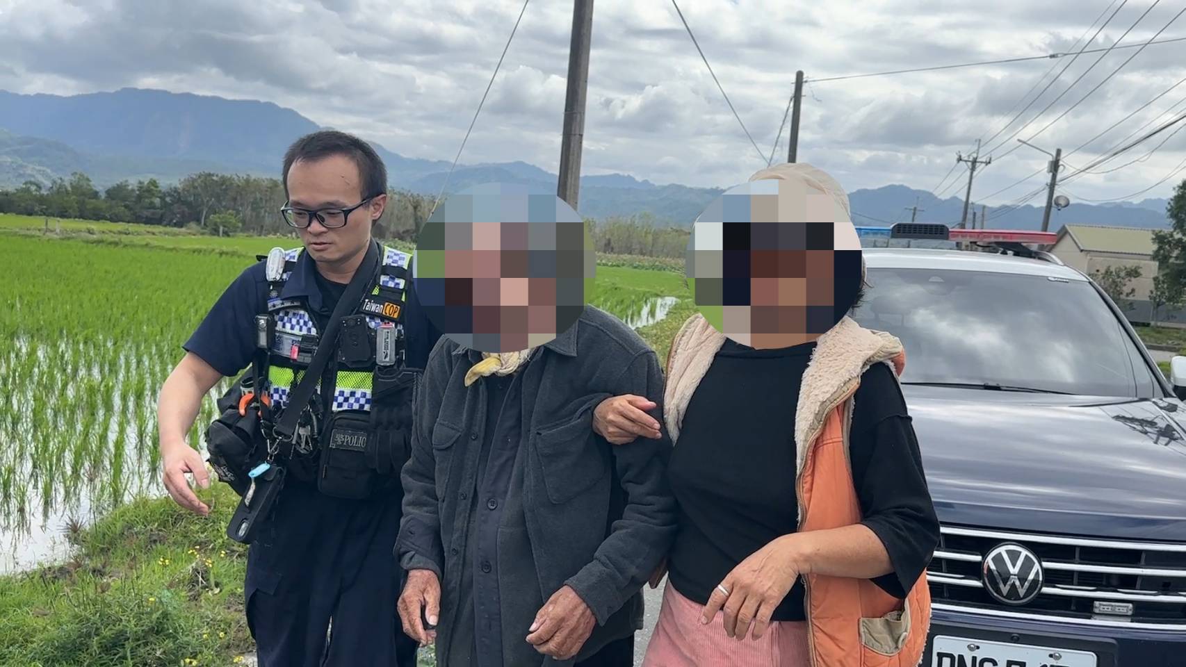 鹿野失智老翁迷途 巡田水 關山警察細心搜尋助平安返家