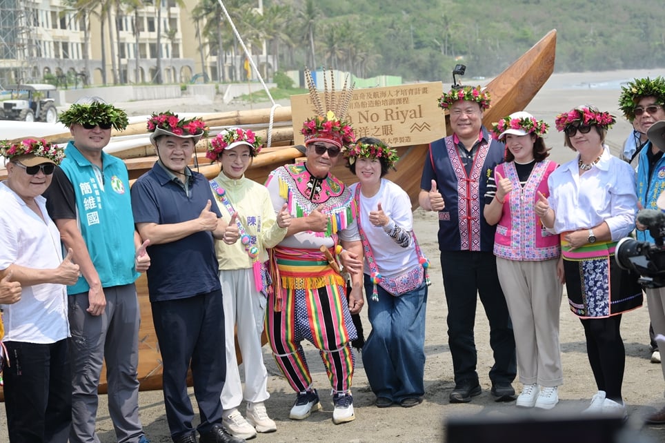 見證南島文化再啟航　議長吳秀華出席「Mata No Riyal海洋之眼」下水祈福儀式