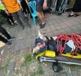 女子鹿野高台玩飛行傘墜落邊坡左腳骨折送醫