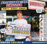 成功警察分局前進興隆國小運動會設攤宣導 師生熱情響應交通安全