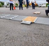 強化大車超載取締　成功分局獲配活動地秤守護台11線安全