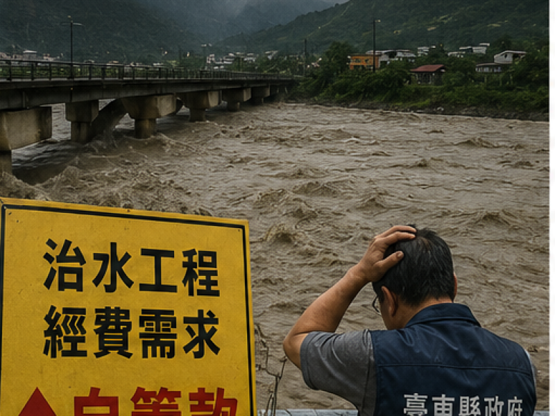 台東「負債歸零」反陷補助困境　治水經費壓力升高　地方質疑財力公式失真