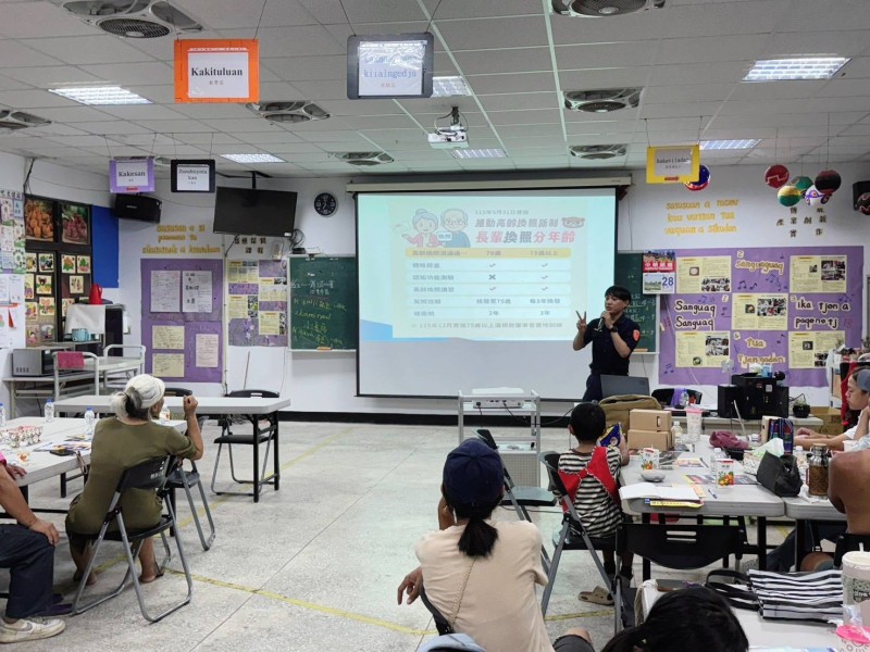 結合防災課程宣導，台坂警察強化交通安全及反賄選意識