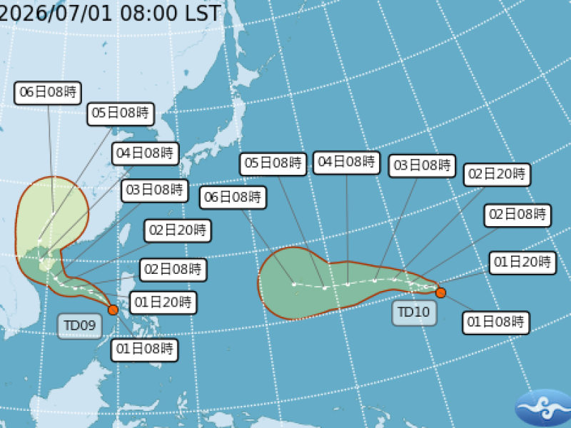 大size「熱帶擾動」出現 ! 成颱機率高 7/8、7/9恐接近台灣