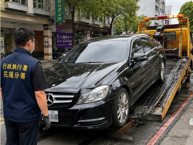 欠稅3年拒繳 AI車牌辨識鎖定查封豪車