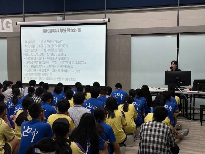 開學安全第一課不缺席，國中宣導交安、防詐反毒