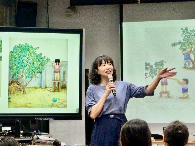 兒童繪本作家首次登島 綠島國小洋溢歡笑與溫馨