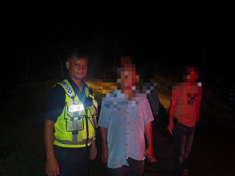 天黑山區受困無助 大武警深夜接力搜尋助民眾脫困