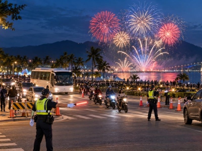 國慶焰火在臺東 臺東警嚴密部署加強連假交通疏導