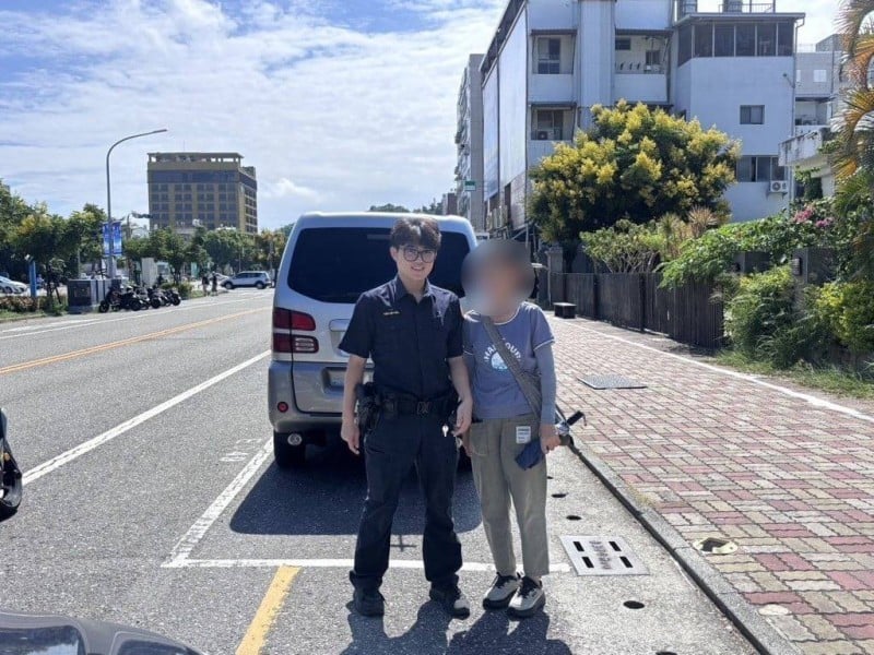 車咧？ 員興警沿線查找順利尋回