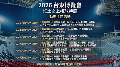 紅土之上 棒球特展